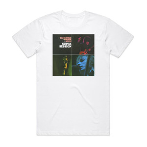 Mike Bloomfield Super Session 1 Album Cover T-Shirt White Mike Bloomfield Super Session 1 Album Cover T-Shirt White