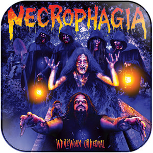 Necrophagia Whiteworm Cathedral-1 Album Cover Sticker Necrophagia Whiteworm Cathedral-1 Album Cover Sticker