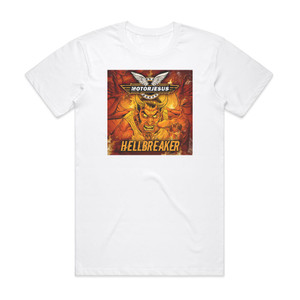 Motorjesus Hellbreaker Album Cover T-Shirt White