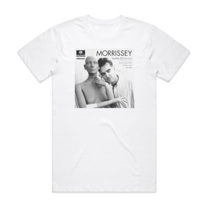 Morrissey Satellite Of Love Live Album Cover T-Shirt White Morrissey Satellite Of Love Live Album Cover T-Shirt White