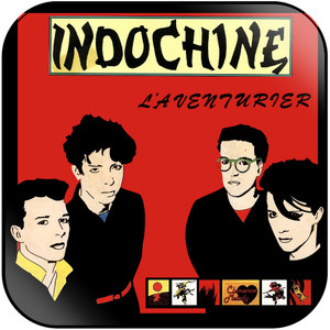 Indochine Laventurier-1 Album Cover Sticker Indochine Laventurier-1 Album Cover Sticker