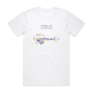 Midge Ure Orchestrated Album Cover T-Shirt White Midge Ure Orchestrated Album Cover T-Shirt White