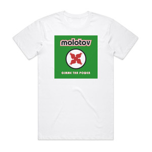 Molotov Gimme Tha Power Album Cover T-Shirt White Molotov Gimme Tha Power Album Cover T-Shirt White