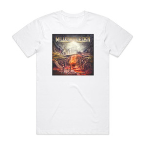 Millennial Reign The Great Divide Album Cover T-Shirt White Millennial Reign The Great Divide Album Cover T-Shirt White