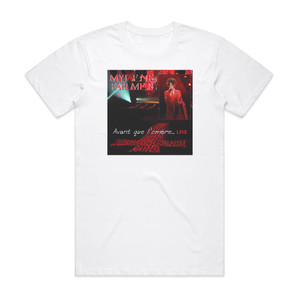 Mylene Farmer Avant Que Lombre Live Album Cover T-Shirt White Mylene Farmer Avant Que Lombre Live Album Cover T-Shirt White