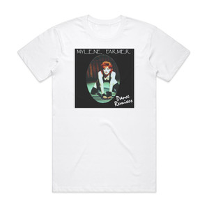 Mylene Farmer Dance Remixes Album Cover T-Shirt White Mylene Farmer Dance Remixes Album Cover T-Shirt White