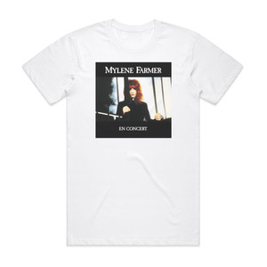 Mylene Farmer En Concert Album Cover T-Shirt White Mylene Farmer En Concert Album Cover T-Shirt White