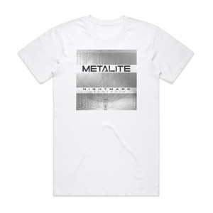 Metalite Nightmare Album Cover T-Shirt White Metalite Nightmare Album Cover T-Shirt White