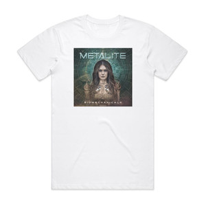 Metalite Biomechanicals Album Cover T-Shirt White Metalite Biomechanicals Album Cover T-Shirt White