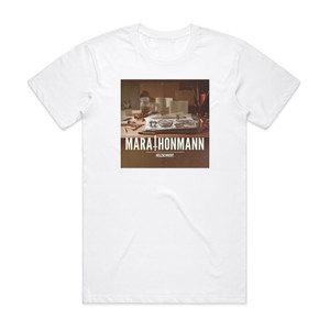 Marathonmann Holzschwert Album Cover T-Shirt White Marathonmann Holzschwert Album Cover T-Shirt White
