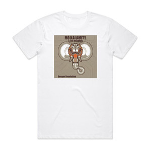 MoKalamity Deeper Revolution Album Cover T-Shirt White MoKalamity Deeper Revolution Album Cover T-Shirt White