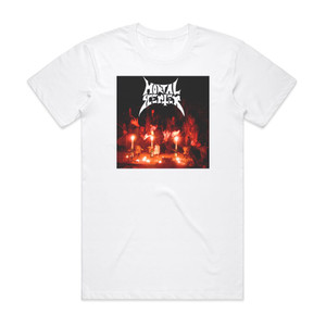 Mortal Scepter Demo Album Cover T-Shirt White Mortal Scepter Demo Album Cover T-Shirt White