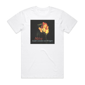 Milva Lieder Zwischen Zwei Kriegen Album Cover T-Shirt White Milva Lieder Zwischen Zwei Kriegen Album Cover T-Shirt White