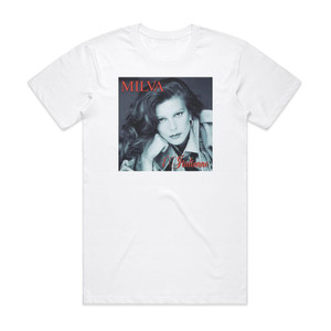 Milva Litalienne Album Cover T-Shirt White Milva Litalienne Album Cover T-Shirt White