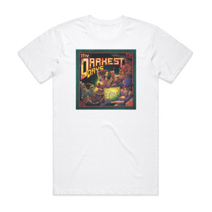 My Darkest Days Sick And Twisted Affair Album Cover T-Shirt White My Darkest Days Sick And Twisted Affair Album Cover T-Shirt White