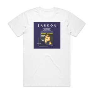 Michel Sardou La Maladie Damour Album Cover T-Shirt White Michel Sardou La Maladie Damour Album Cover T-Shirt White
