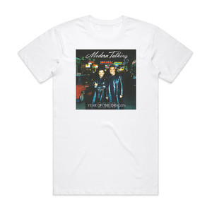 Modern Talking 2000 Year Of The Dragon Album Cover T-Shirt White Modern Talking 2000 Year Of The Dragon Album Cover T-Shirt White