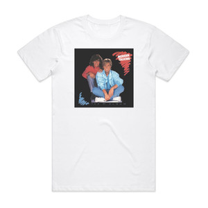 Modern Talking The 1St Album Album Cover T-Shirt White Modern Talking The 1St Album Album Cover T-Shirt White