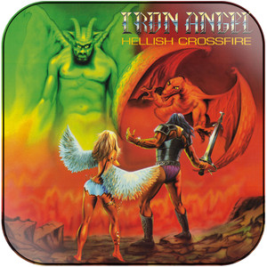 Iron Angel Hellish Crossfire Album Cover Sticker Iron Angel Hellish Crossfire Album Cover Sticker