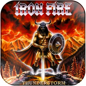 Iron Fire Thunderstorm Album Cover Sticker Iron Fire Thunderstorm Album Cover Sticker
