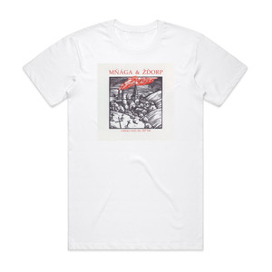 Mnaga a Zdorp Valmez Rock City Album Cover T-Shirt White