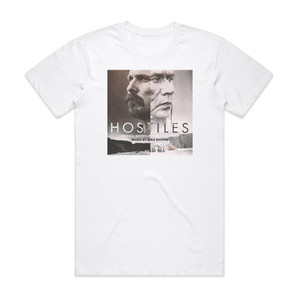 Max Richter Hostiles Album Cover T-Shirt White Max Richter Hostiles Album Cover T-Shirt White