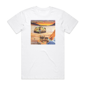 Manilla Road Crystal Logic Album Cover T-Shirt White Manilla Road Crystal Logic Album Cover T-Shirt White