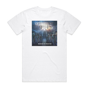 Majestic Dimension Bringers Of Evolution Album Cover T-Shirt White Majestic Dimension Bringers Of Evolution Album Cover T-Shirt White