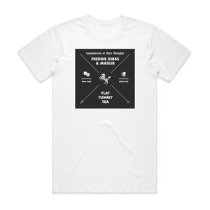 Madlib Flat Tummy Tea Album Cover T-Shirt White Madlib Flat Tummy Tea Album Cover T-Shirt White