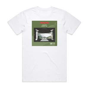 Magma Akt V Concert Bobino 1981 Paris Album Cover T-Shirt White Magma Akt V Concert Bobino 1981 Paris Album Cover T-Shirt White