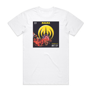 Magma Akt Xv Bourges 1979 1 Album Cover T-Shirt White Magma Akt Xv Bourges 1979 1 Album Cover T-Shirt White