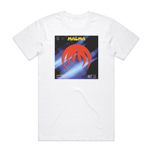 Magma Akt Ix Concert 1976 Opra De Reims Album Cover T-Shirt White Magma Akt Ix Concert 1976 Opra De Reims Album Cover T-Shirt White