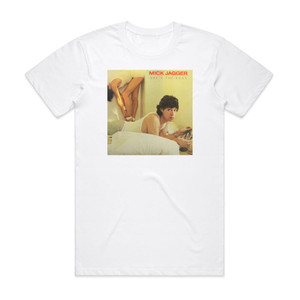 Mick Jagger Shes The Boss Album Cover T-Shirt White Mick Jagger Shes The Boss Album Cover T-Shirt White