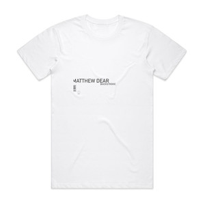 Matthew Dear Backstroke Album Cover T-Shirt White