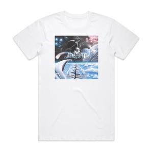 Midnight Odyssey Shards Of Silver Fade Album Cover T-Shirt White Midnight Odyssey Shards Of Silver Fade Album Cover T-Shirt White
