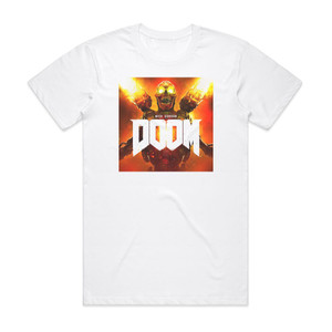 Mick Gordon Doom 2 Album Cover T-Shirt White Mick Gordon Doom 2 Album Cover T-Shirt White