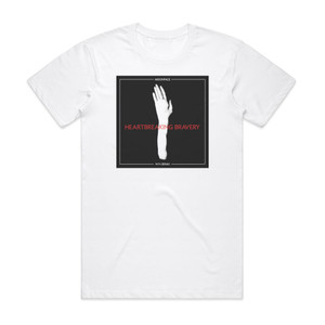 Moonface With Siinai Heartbreaking Bravery Album Cover T-Shirt White Moonface With Siinai Heartbreaking Bravery Album Cover T-Shirt White