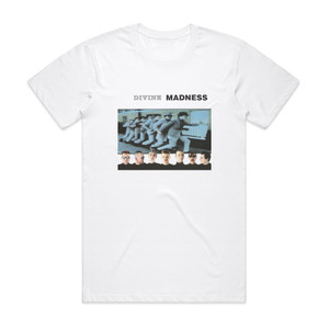 Madness Divine Madness Album Cover T-Shirt White Madness Divine Madness Album Cover T-Shirt White