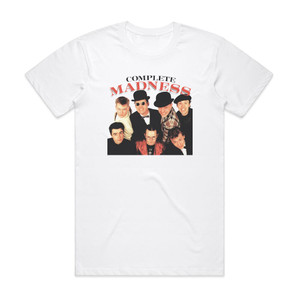 Madness Complete Madness 1 Album Cover T-Shirt White Madness Complete Madness 1 Album Cover T-Shirt White
