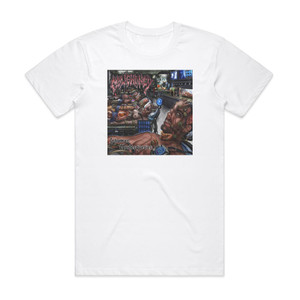 Malignancy Inhuman Grotesqueries Album Cover T-Shirt White