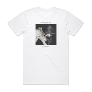Marina Kaye Homeless Ep Album Cover T-Shirt White Marina Kaye Homeless Ep Album Cover T-Shirt White