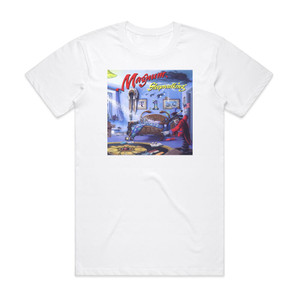 Magnum Sleepwalking Album Cover T-Shirt White Magnum Sleepwalking Album Cover T-Shirt White