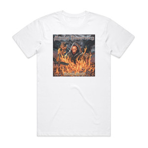Mystic Prophecy Savage Souls Album Cover T-Shirt White Mystic Prophecy Savage Souls Album Cover T-Shirt White