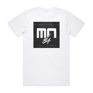 Miami Nights 1984 Early Summer Album Cover T-Shirt White Miami Nights 1984 Early Summer Album Cover T-Shirt White