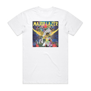 Major Lazer Free The Universe Album Cover T-Shirt White Major Lazer Free The Universe Album Cover T-Shirt White