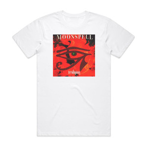 Moonspell Irreligious 1 Album Cover T-Shirt White Moonspell Irreligious 1 Album Cover T-Shirt White