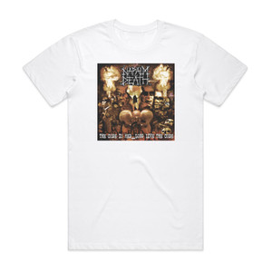 Napalm Death The Code Is Red Long Live The Code Album Cover T-Shirt White Napalm Death The Code Is Red Long Live The Code Album Cover T-Shirt White