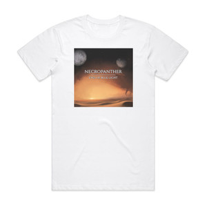 Necropanther Eyes Of Blue Light Album Cover T-Shirt White Necropanther Eyes Of Blue Light Album Cover T-Shirt White