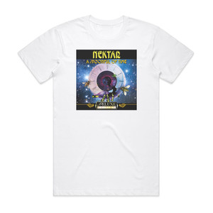 Nektar A Spoonful Of Time 1 Album Cover T-Shirt White Nektar A Spoonful Of Time 1 Album Cover T-Shirt White