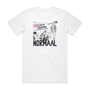 Normaal Hels As N Jagdhond Album Cover T-Shirt White Normaal Hels As N Jagdhond Album Cover T-Shirt White